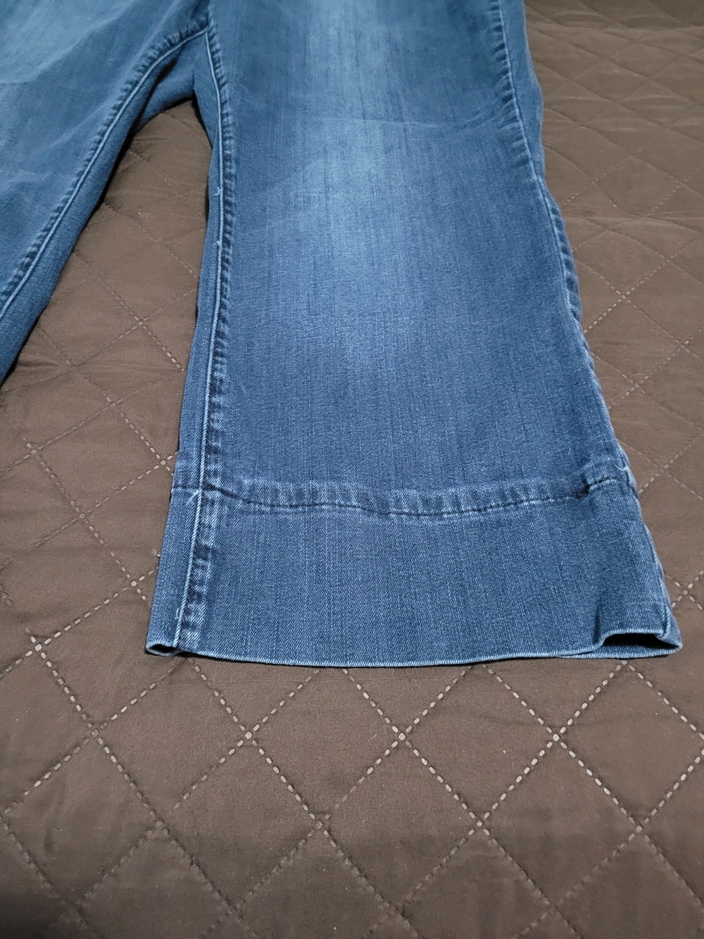 Vintage Lane Bryant Plus Size Relaxed Wide Leg Cuffed Crop Jeans Medium Wash - Picture 7 of 7